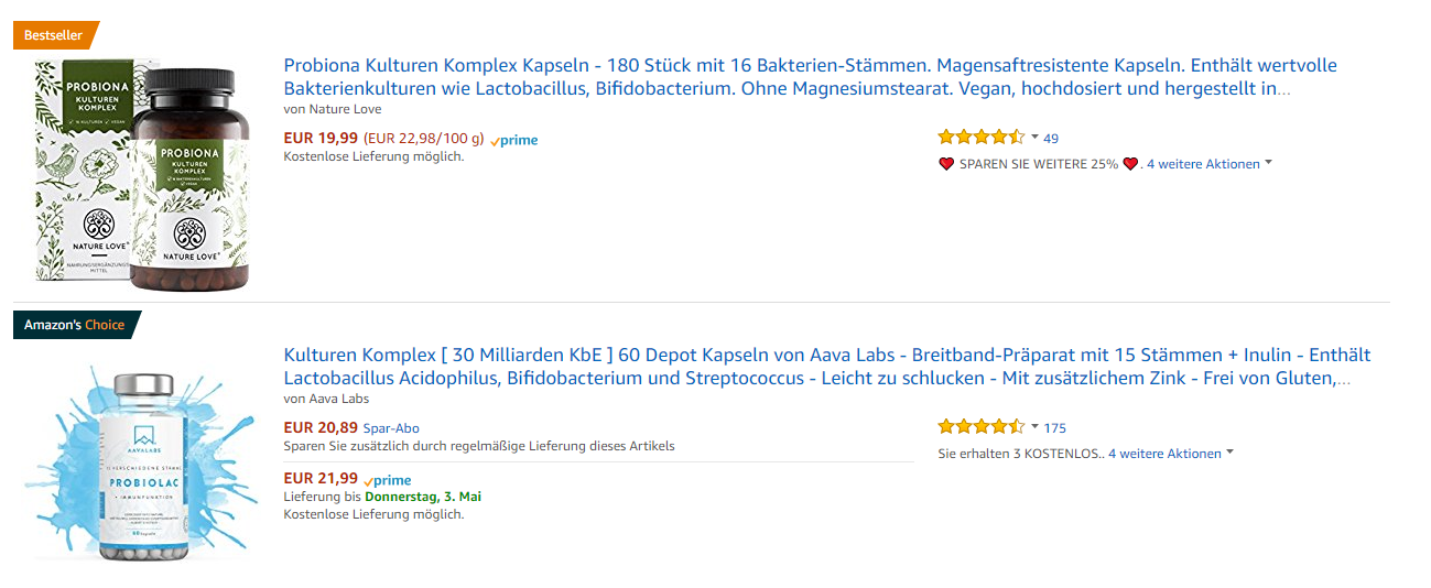 amazon best sellers Deutschland 1st May 2018