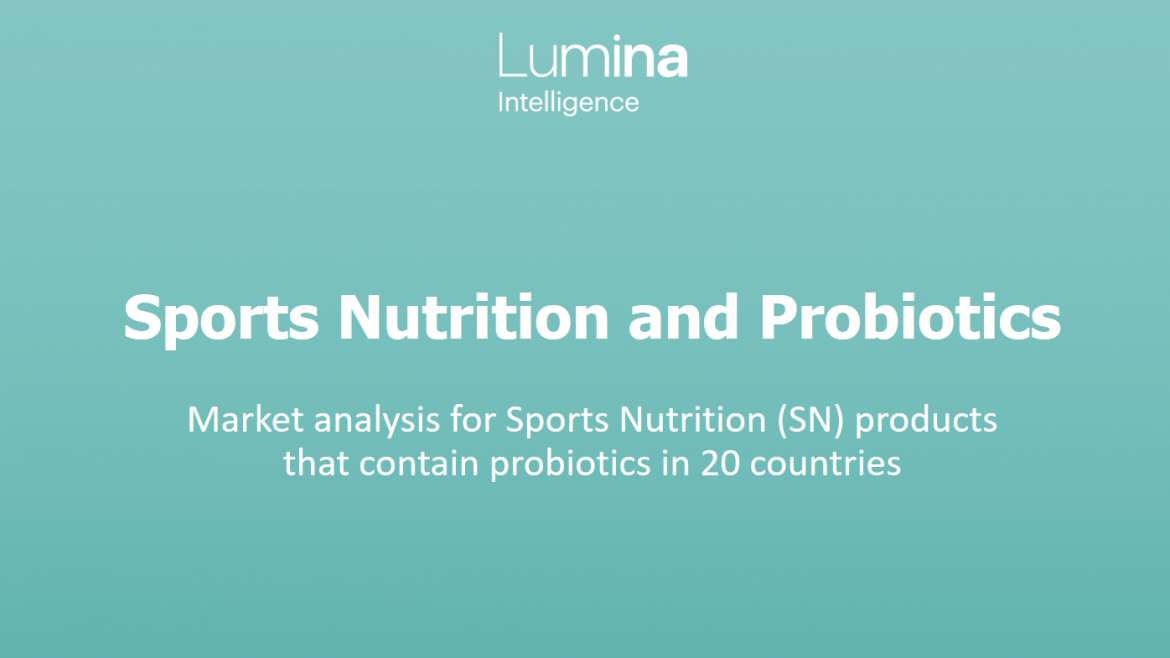 Sports Nutrition and probiotics report title slide