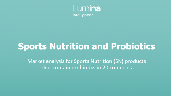 Sports Nutrition and probiotics report title slide