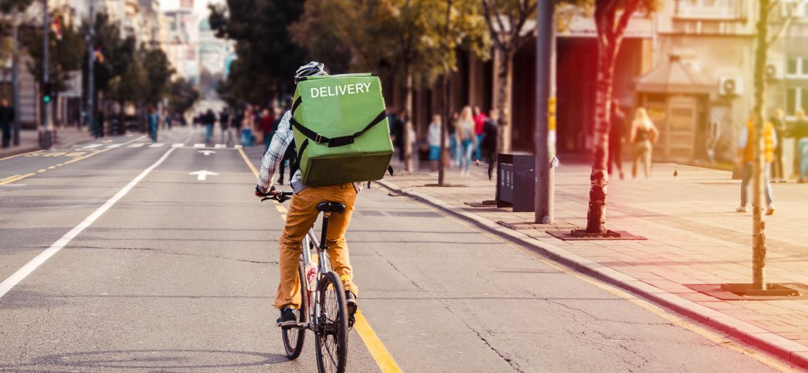 City Food delivery by bike
