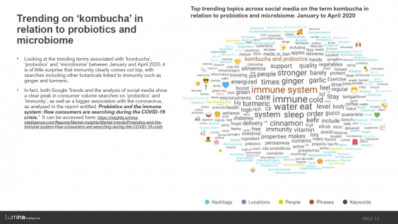 Kombucha report preview slide social