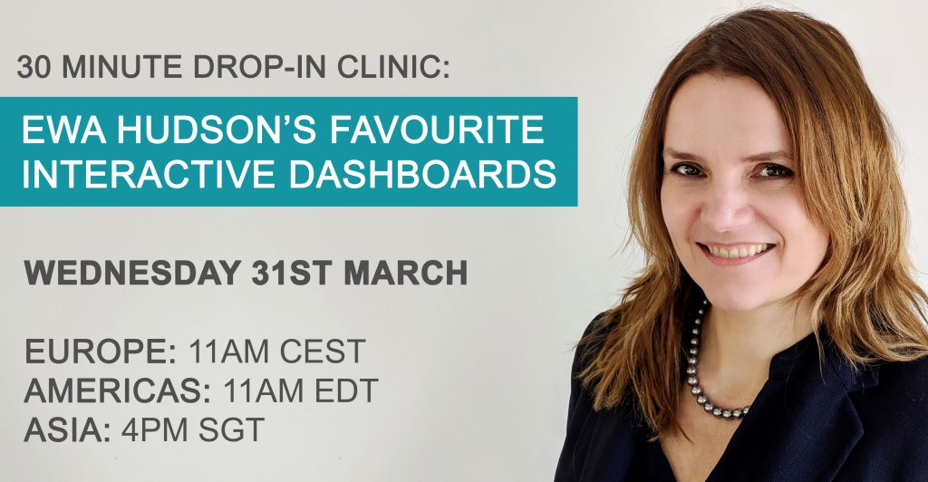 Drop-in clinic: Ewa Hudson’s favourite interactive data dashboards